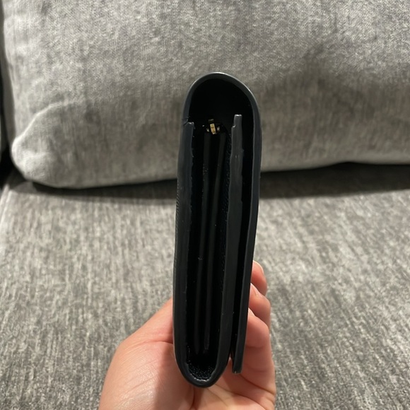 YVES SAINT LAURENT Grain De Poudre Star Studded Monogram Wallet in Black - Picture 7 of 16